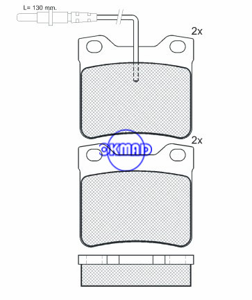 PEUGEOT 406/607 brake pad FMSI:D1480-8679,OEM:4251.30,WVA21278,FDB1415,F1480